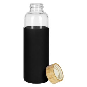 ADA sportska boca sa silikonskom navlakom 500 ml crna