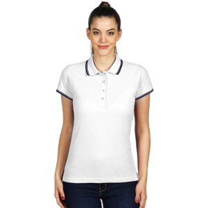 ADRIA zenska pamucna polo majica bela