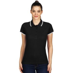 ADRIA zenska pamucna polo majica crna