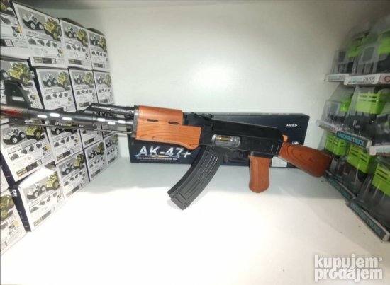 AK 47 puska sa svetlecim i zvucnim efektima - Slika 3