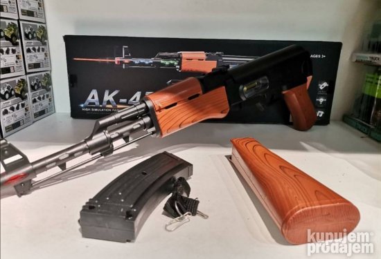 AK 47 puska sa svetlecim i zvucnim efektima - Slika 4