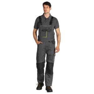 AVIATOR BIB PANTS radni polukombinezon tamno sivi