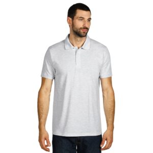 AZZURRO II pamucna polo majica 180 gm2 svetlo pepeljasta