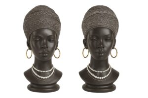 Africke Dekorativne Biste Set od 2 Komada