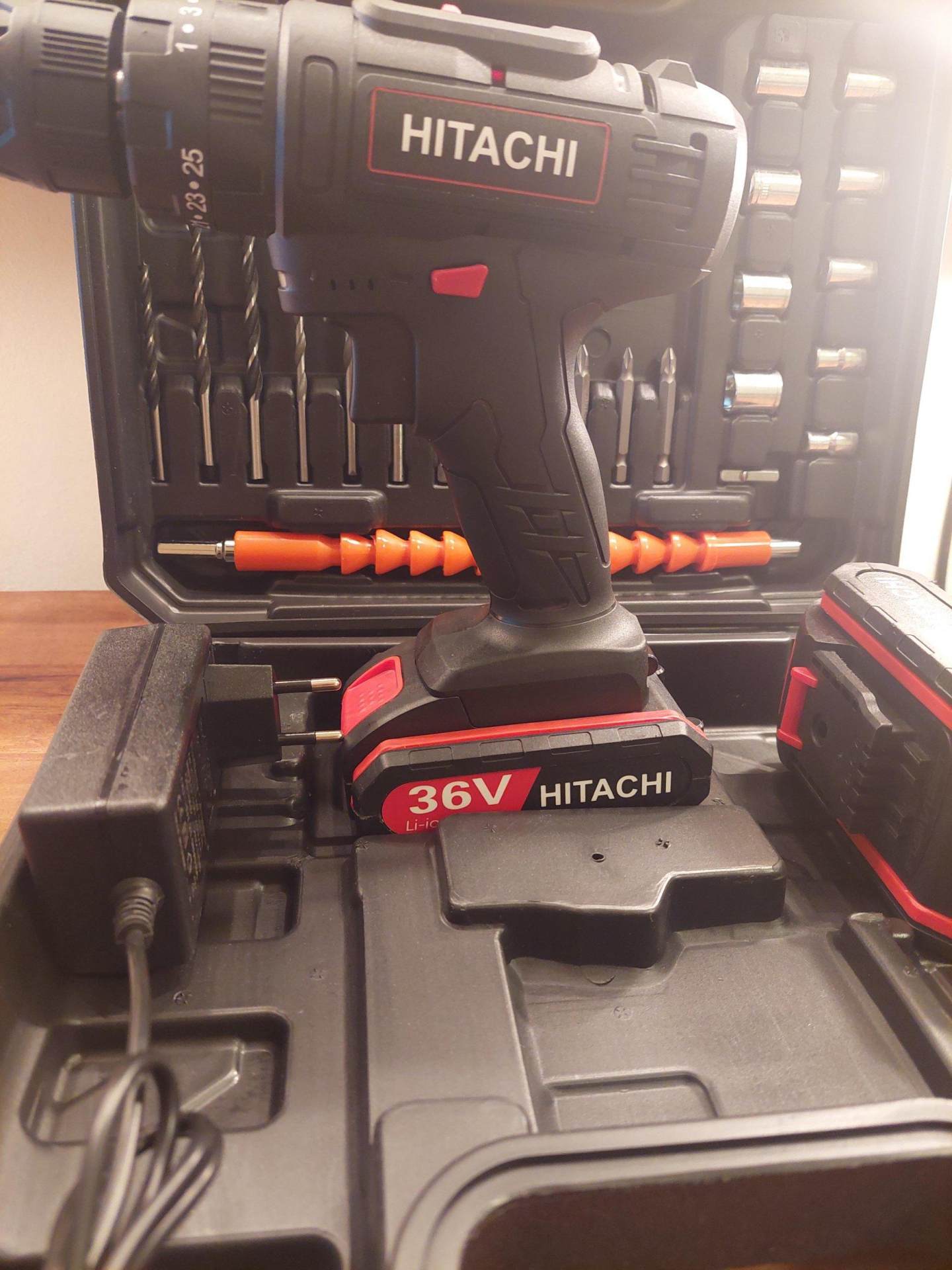 Aku srafilica busilica Hitachi 36v i 2 baterije u koferu - Slika 3
