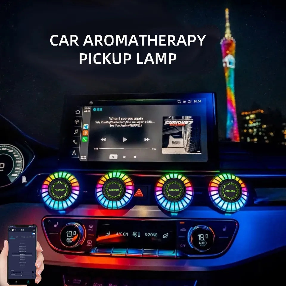 Ambijentalna lampa i osvezivac aromaterapija za auto - Slika 4