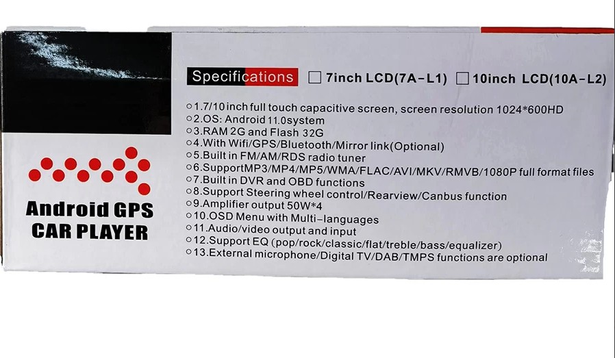 Android Multimedia GPS Video Player za Auto 45Wx4 - Slika 3