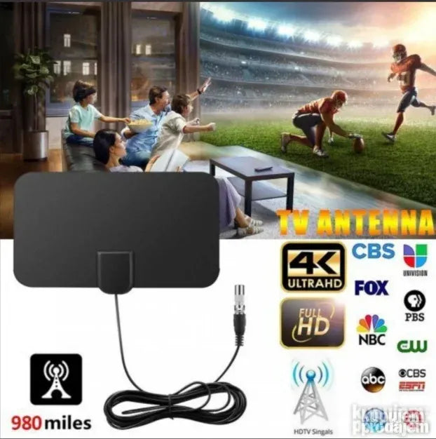 Antena Digitalna TV Sobna antena DVB T2 Full HDTV Antena - Slika 2