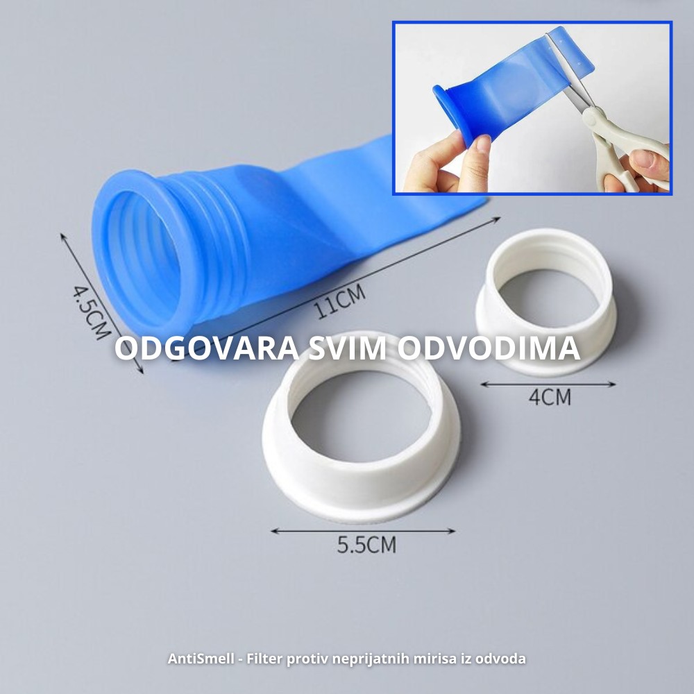 AntiSmell Filter protiv neprijatnih mirisa iz odvoda 4 komada - Slika 5