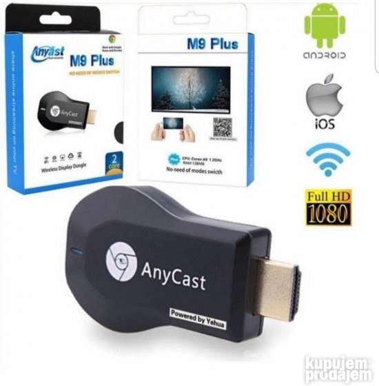 AnyCast M9 plus HDMI za TV Any Cast wi fi