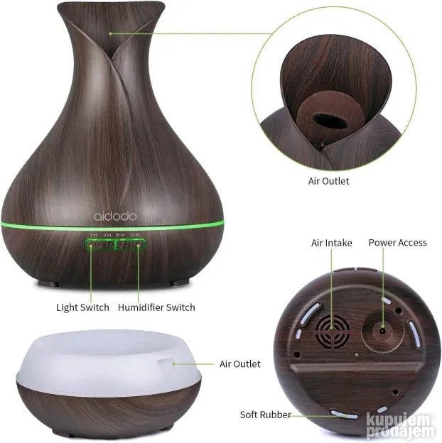 Aroma Difuzor 400ml 7 led Boja - Slika 6