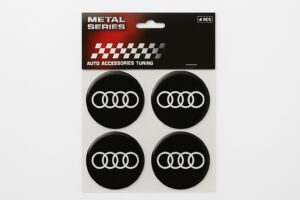 Audi Nalepnice za Felne Set od 4 Komada sa Cetiri Prstena