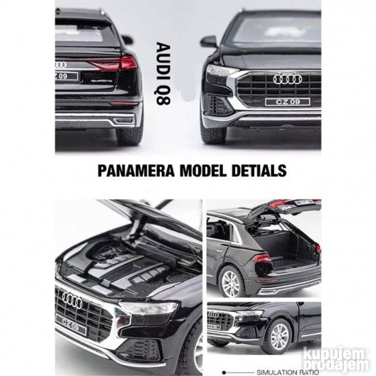Audi Q8 metalni muzicki crni