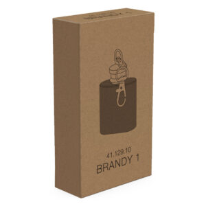 BRANDY 1 metalna pljoska 30 ml crna