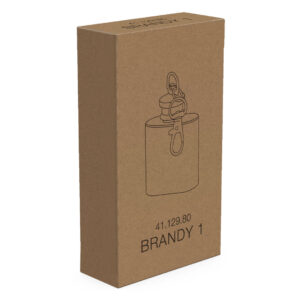 BRANDY 1 metalna pljoska 30 ml srebrna