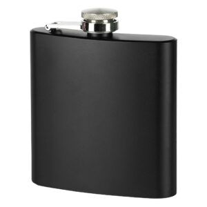 BRANDY 6 metalna pljoska 170 ml crna