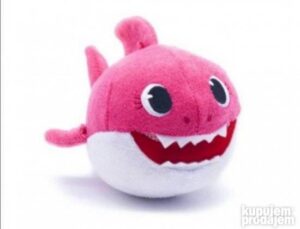 Baby shark roze plisana muzicka beba ajkula Baby shark roze