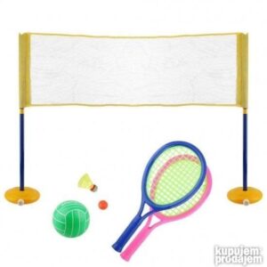 Badmintoni Odbojka 2u1 set za letnje igre
