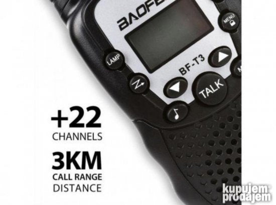 Baofeng BF T3 Toki voki Set NOVO Baofeng BF T3 Toki voki Set - Slika 9