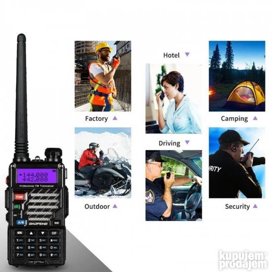 Baofeng UV 5R Dual Band toki voki Baofeng ORGINAL NOVO - Slika 7