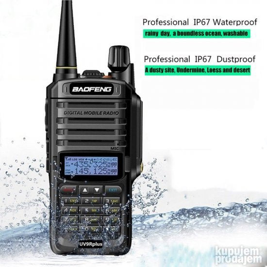 Baofeng UV9R Vodootporna Toki Voki Radio Stanica NOVO UV 9R - Slika 6