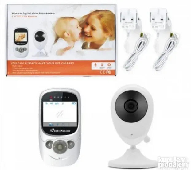 Bebi monitor bebi alarm sa kamerom i termometrom monitor - Slika 3