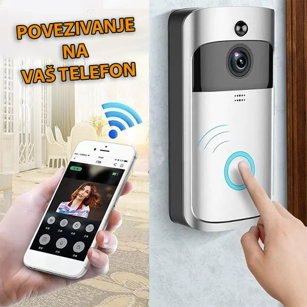 Bezicna WIFI kamera interfon zvono - Slika 6