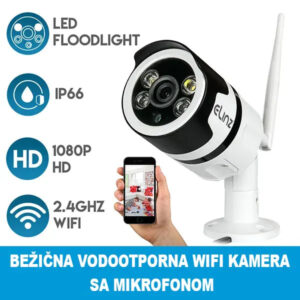 Bezicna vodootporna WIFI kamera sa mikrofonom