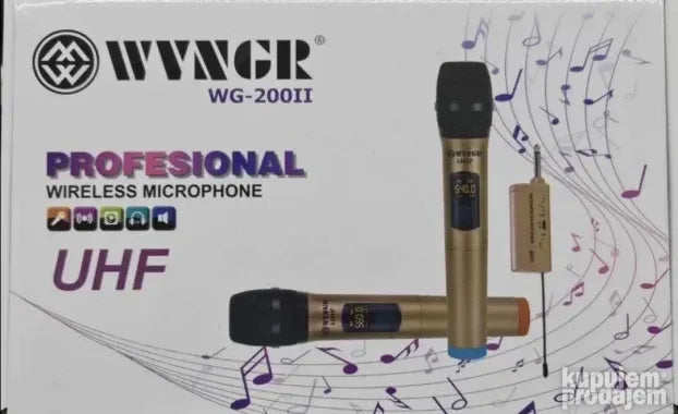Bezicni mikrofoni Bezicni mikrofon profesionalni 2 mikrofona