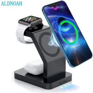 Bezicni punjac 3 u 1 za Apple Telefon Sat Slusalice