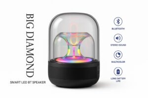Big Diamond Smart LED Bluetooth Zvucnik Pametni Zvucnik sa LED Osvetljenjem
