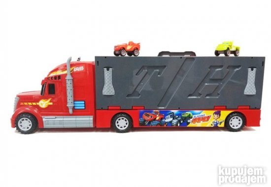 Blaze kamion sa dva autica
