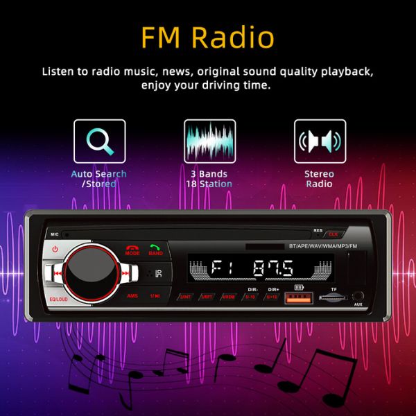 Bluetooth auto radio MP3 plejer LCD - Slika 5
