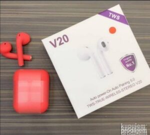 Bluetooth bezicne slusalice TWS V20 crvene