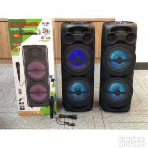 Bluetooth blutut zvucnik 2×8 ZQS 8208 KaraokeUSBAUXFMSD