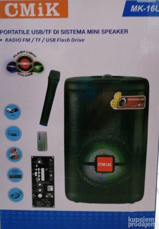 Bluetooth karaoke zvucnik Cmik Mk 16U - Slika 2