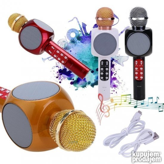 Bluetooth mikrofon karaoke WS 1816 - Slika 5