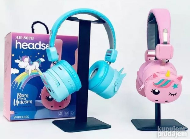 Bluetooth slusalice za decu PONY plave i rozi - Slika 3