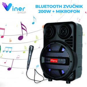 Bluetooth zvucnik 200w i mikrofon