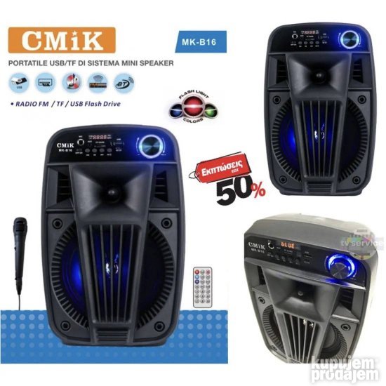Bluetooth zvucnik CMiK MK B16 - Slika 4