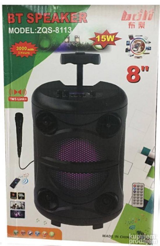 Bluetooth zvucnik ZQS 8113 veliki prenosivi zvucnik