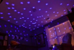Bluetooth zvucnik led laser projektor zvezdano nebo