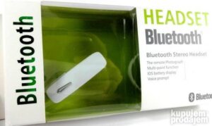 Blutut HANDSFREE slusalica bela Vrh kvalitet