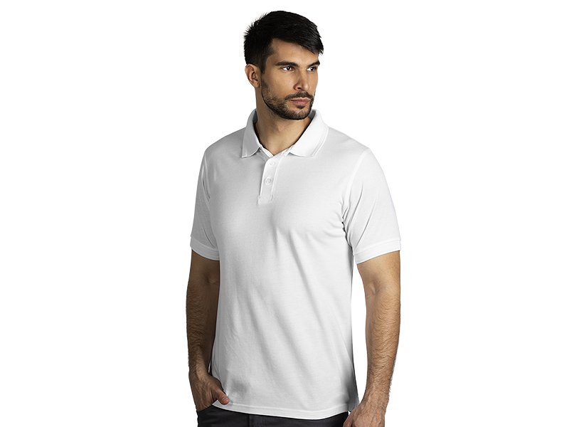 CARBON radna polo majica bela