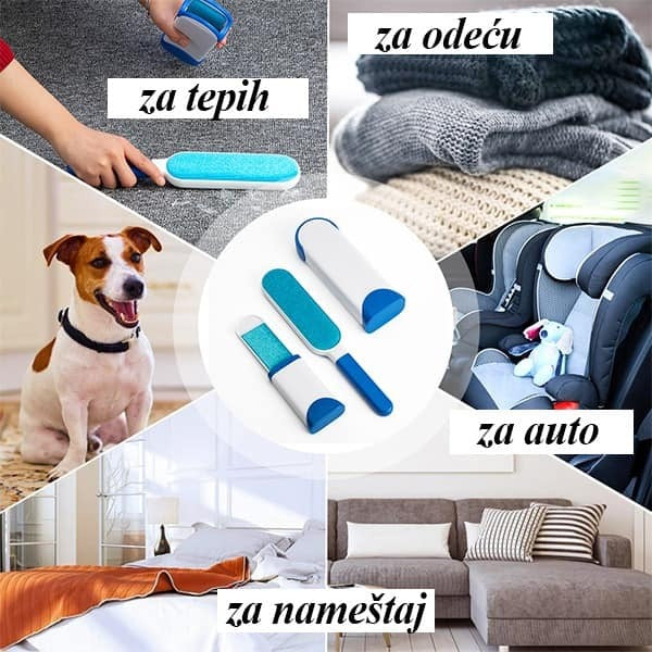 CETKA za uklanjanje DLAKA sa cistacem plus GRATIS mini dzepna cetka