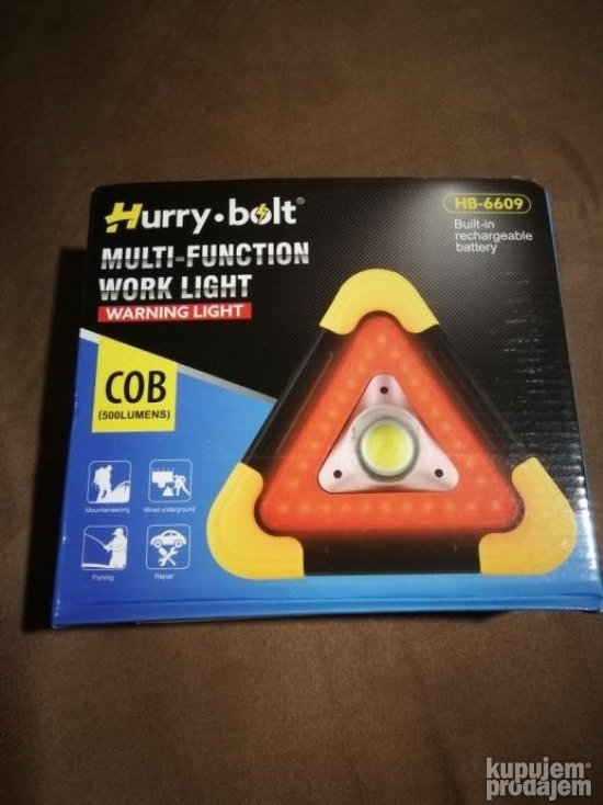 COB LED Svetlosni trougao za upozorenje na putu VELIKI - Slika 3