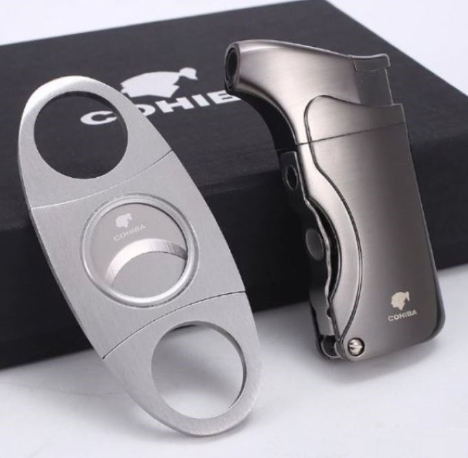 COHIBA SET upaljac brener i sekac noz za tompuse