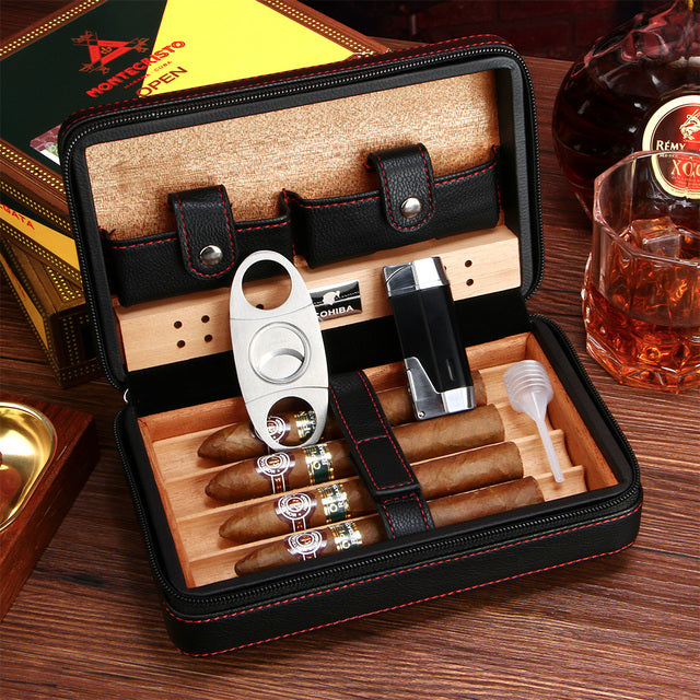 COHIBA putni kozni humirod kutija za tompuse Crni - Slika 3