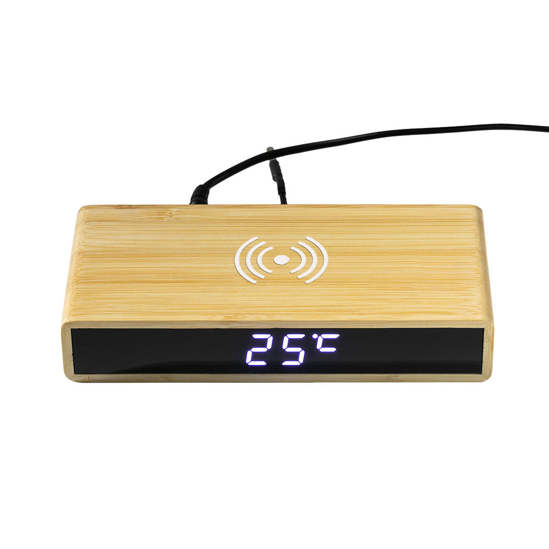 CORNER digitalni stoni lcd sat sa bezicnim punjacem bez