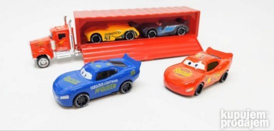 Cars 5u1 set sa metalnim auticima - Slika 3